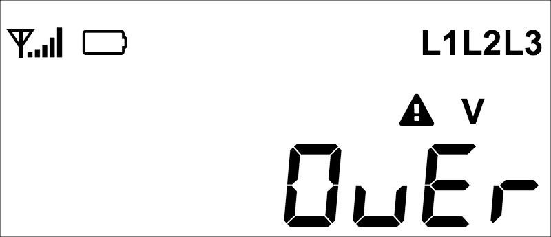 Over Voltage Display Indication