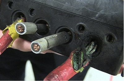 Melted Meter Terminal