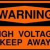 Hv Warning Sign Us