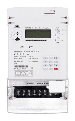 Compteur d'énergie triphasé 3 x 65 A - Compteurs électroniques d'énergie  active pour raccord direct