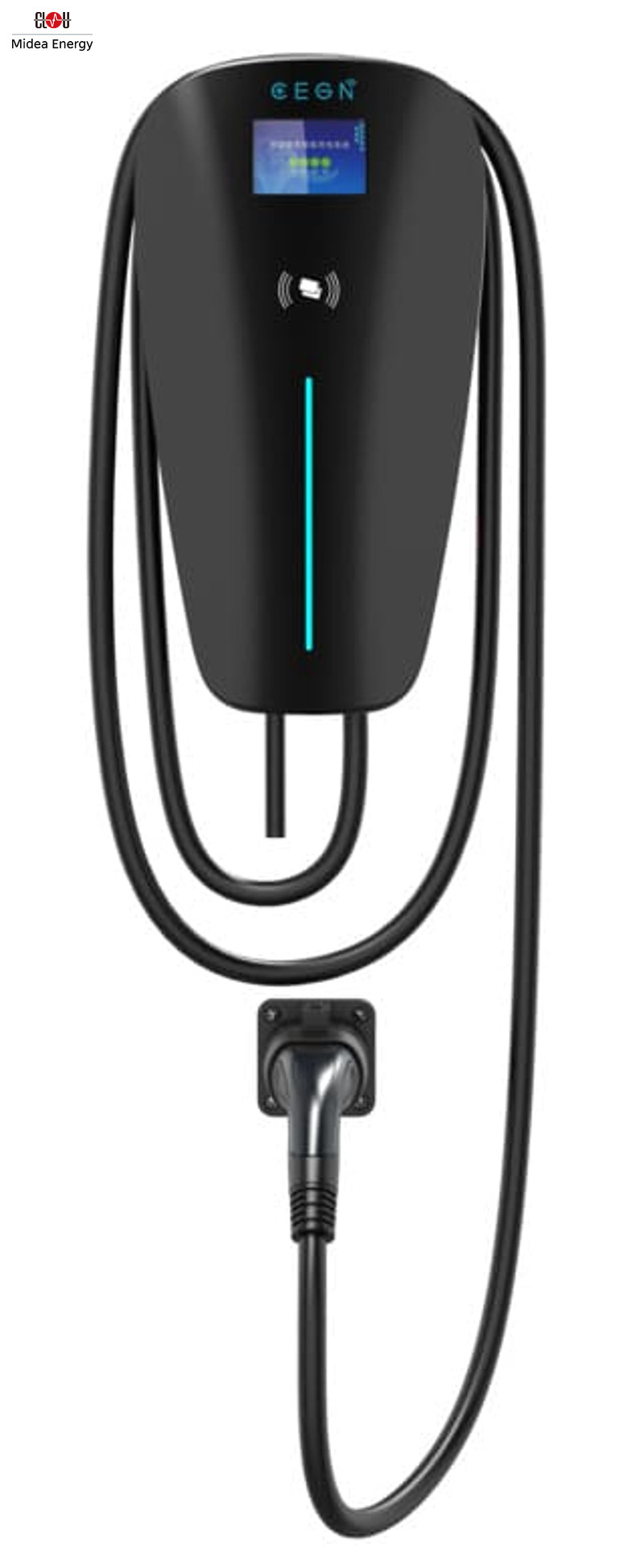 Wall Mounted Charging Pile of Electric Vehicles, Manufactured by CEGN, CLOU (black)