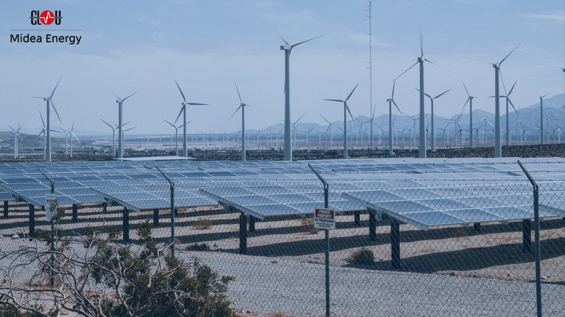 Combined Wind And Solar Power Generation