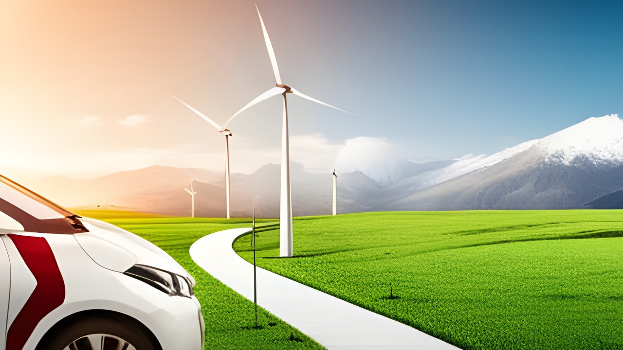 Electric Vehicles And Renewable Energy (credit Clou)