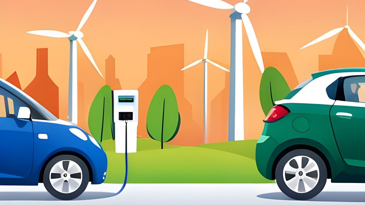 Bidirectional Ev Car Charging Is A Technology That Allows The Vehicle's Battery To Both Charge And Discharge (symbol Image, Credit Clou)