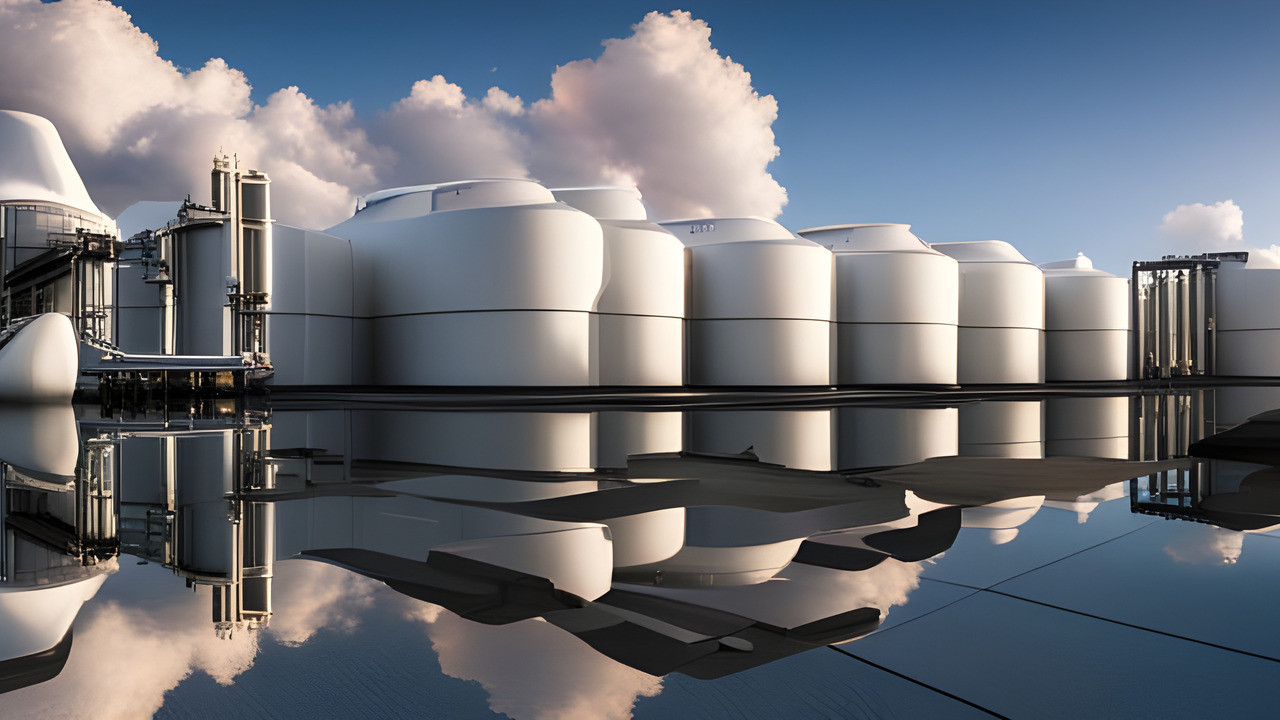 Large Storage Tanks Or High Pressure Systems Are Required To Store Hydrogen In A Compact Form (symbol Image, Credit Clou)