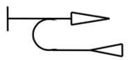 Symbol For Bidirectional Meter With Always Positive Register Count