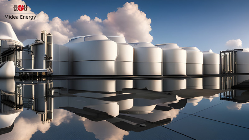 Large Storage Tanks Or High Pressure Systems Are Required To Store Hydrogen In A Compact Form (symbol Image, Credit Clou)