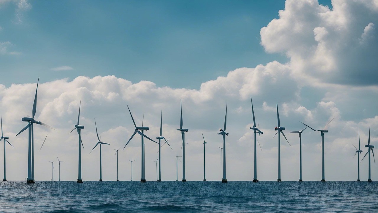 HVDC systems thrive in transmitting power across bodies of water, facilitating seamless connection between offshore wind farms and the onshore grid (symbol image, credit CLOU)