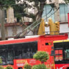 Trolleybuses in the ancient Guangzhou Yuexiu district (credit Situ Ting)