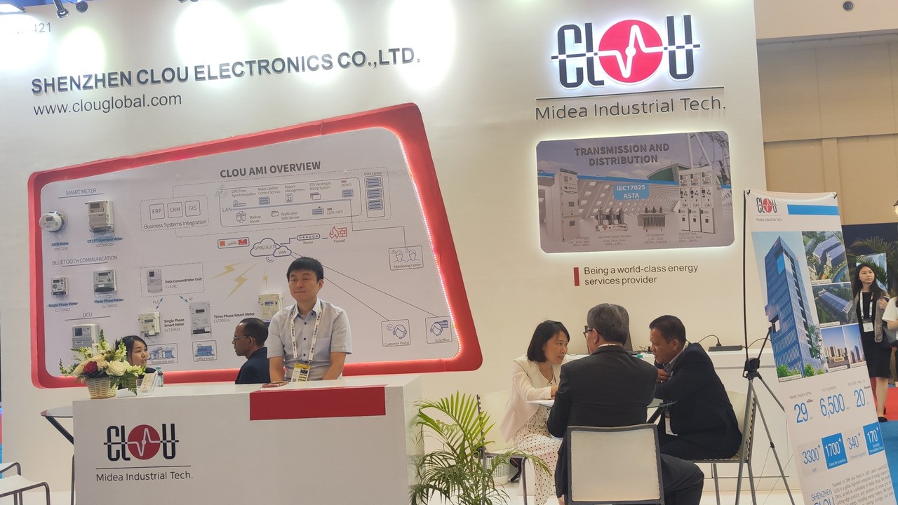 CLOU Booth at Enlit Asia 2023, Jakarta Indonesia