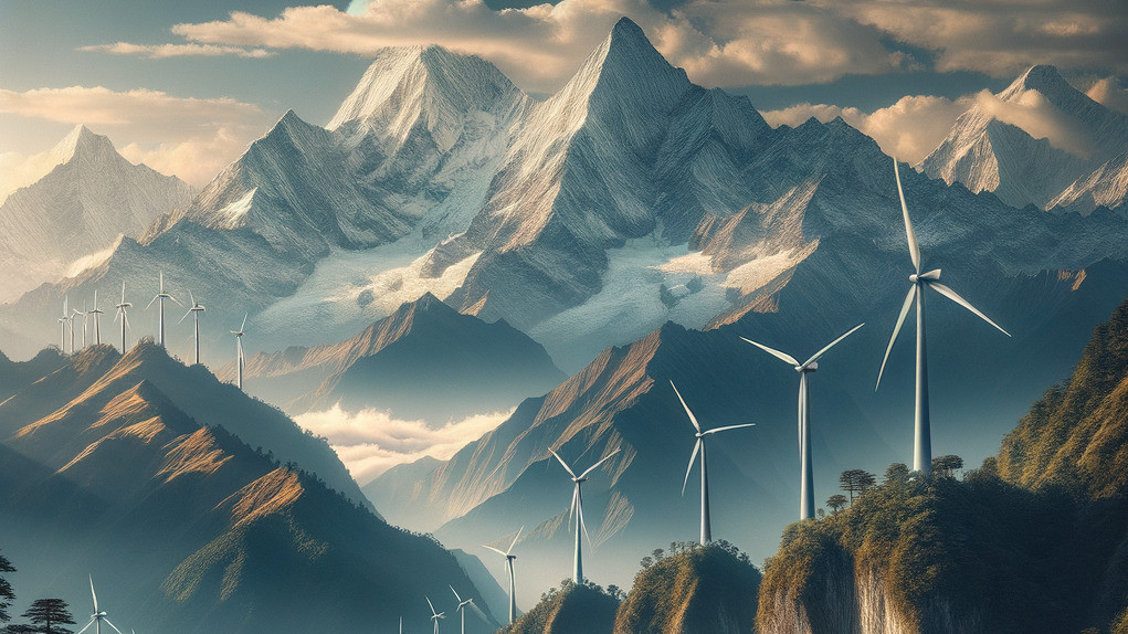 Powering through energy price fluctuations How wind power in the mountains fuels the resilience of power companies (symbol image, credit CLOU)