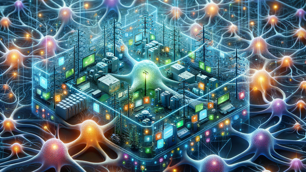 Unleashing the Power of Neural Networks - Illuminating the Path to Smarter Grids (symbol image, credit CLOU)