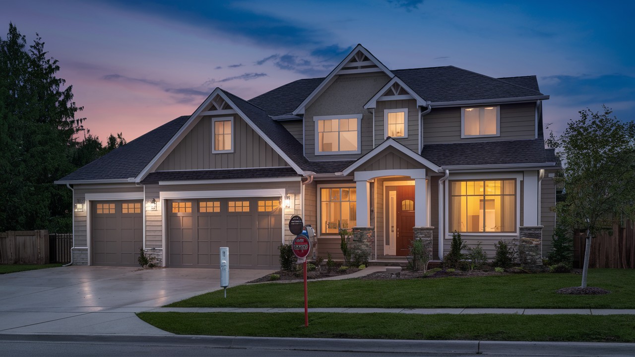 A modern home equipped with smart energy management devices, optimising energy use for a brighter, more efficient future