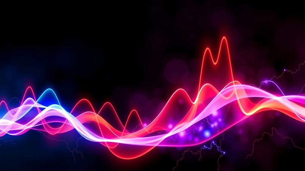 Visualising the unseen An abstract depiction of transient earth voltages, capturing the dynamic nature of electrical disturbances that challenge smart meter functionality.