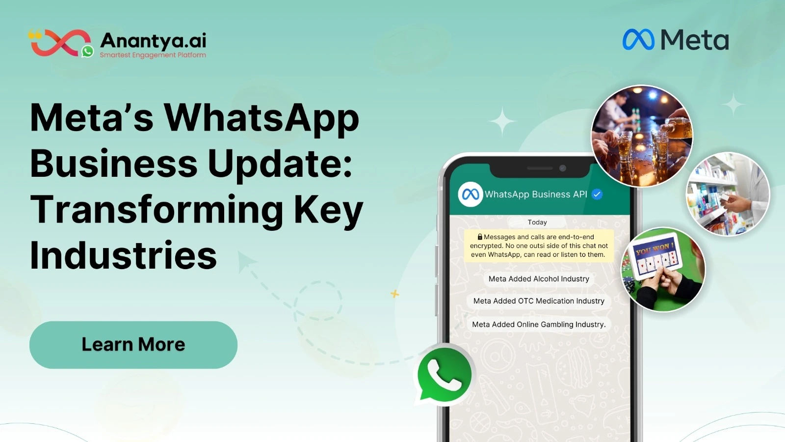 Meta whatsapp business update for alcohol gaming and gambling promotion