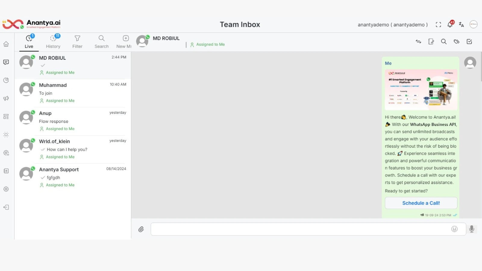 Setup click to WhatsApp ads