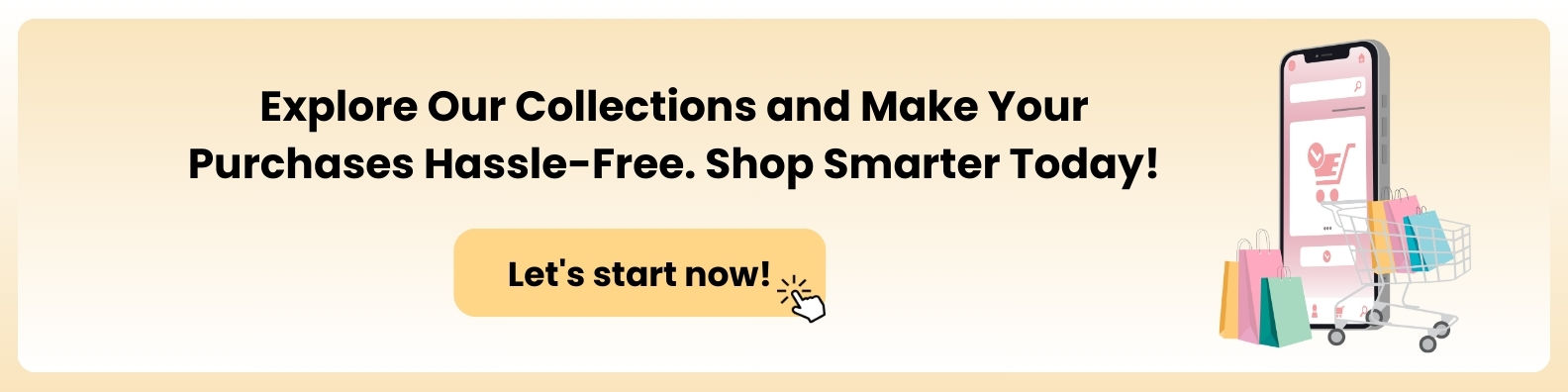 Call to action on the home page