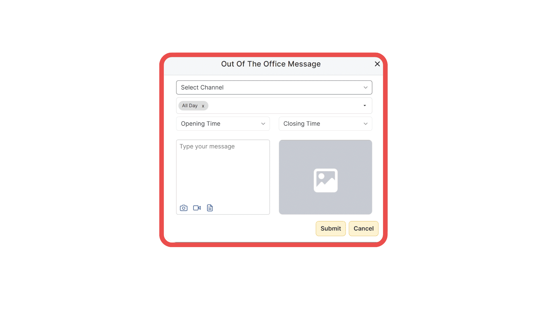 Setup Your Message