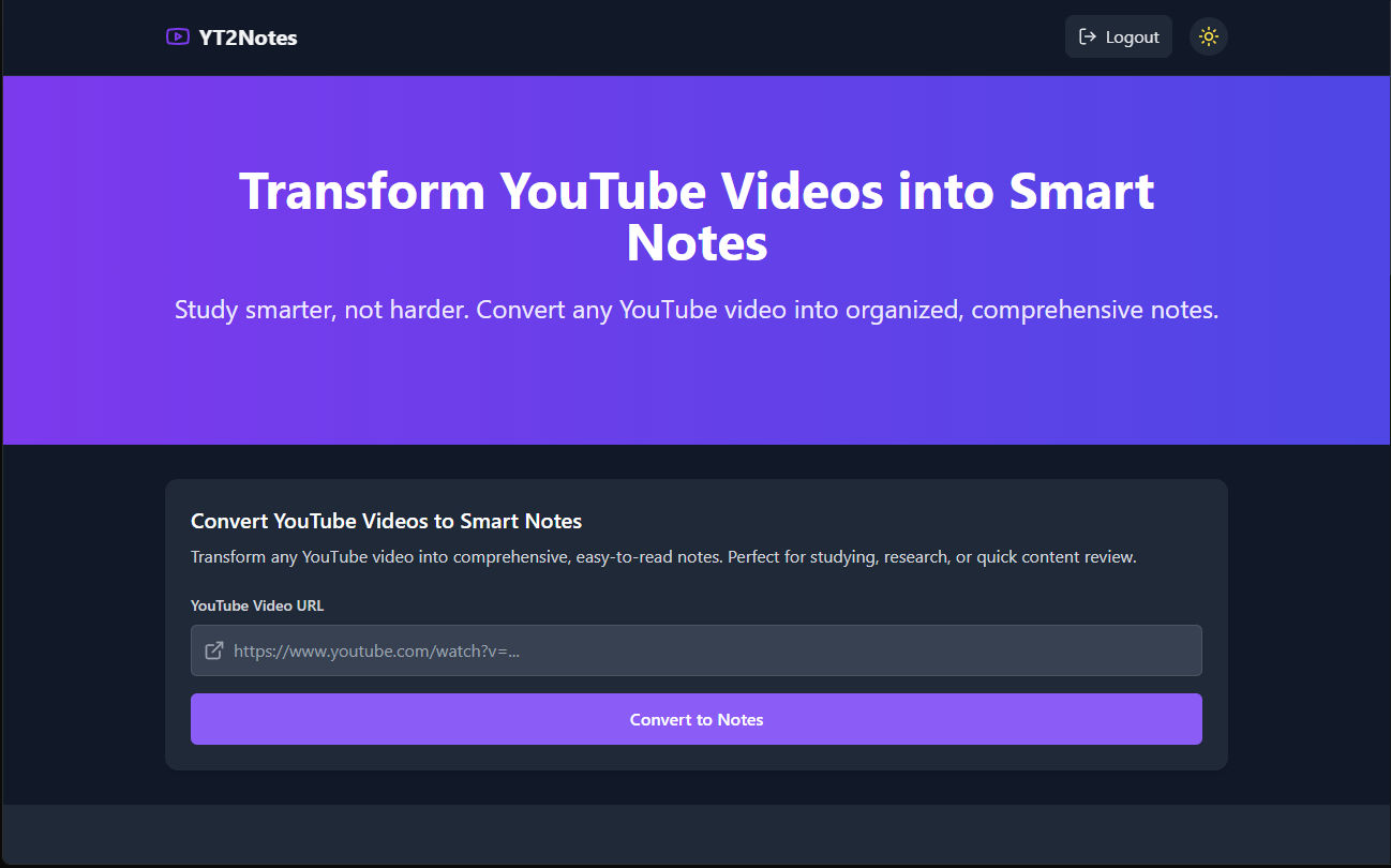 YT2Notes