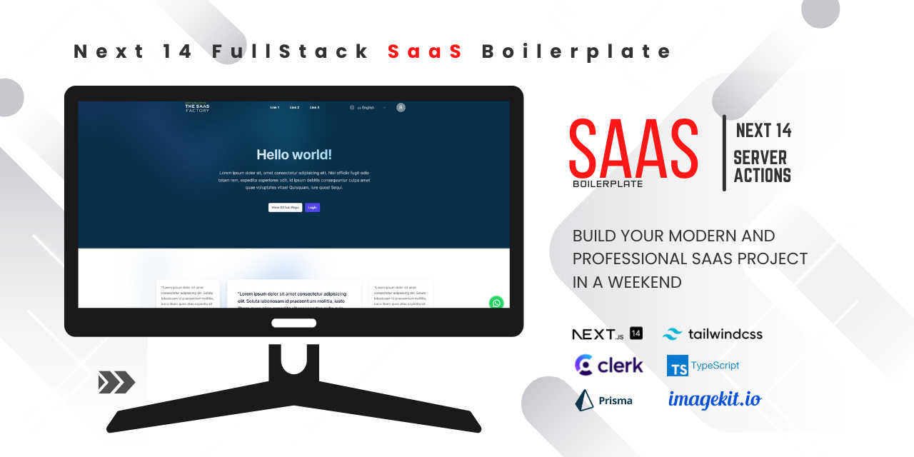 Next 14 SaaS Boilerplate