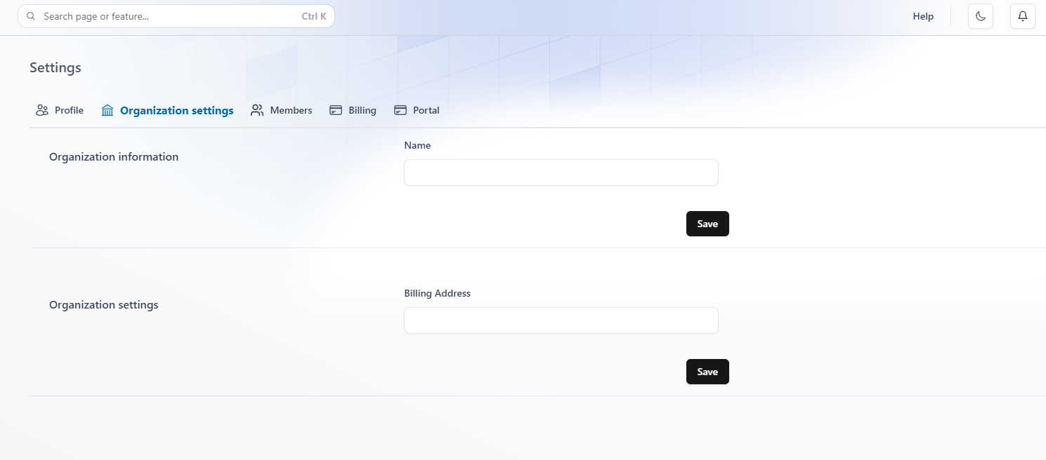Saas User Profile