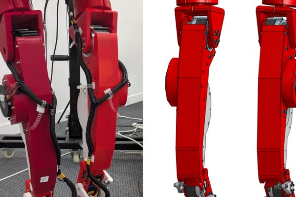 3D-printable humanoid legs let robotics experiments run wild