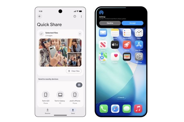 A bunch of Android phones now support AirDrop