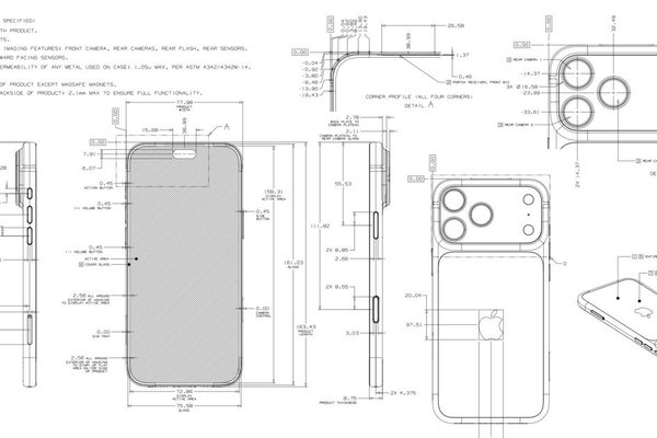 Apples dimensional drawings offer a fascinating look at its product designs