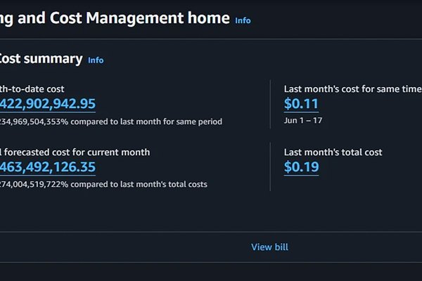 A bug in AWS has caused some customers bills to spike from a few cents to billions of dollars