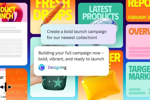 Canvas AI assistant can now call various tools to make designs for you