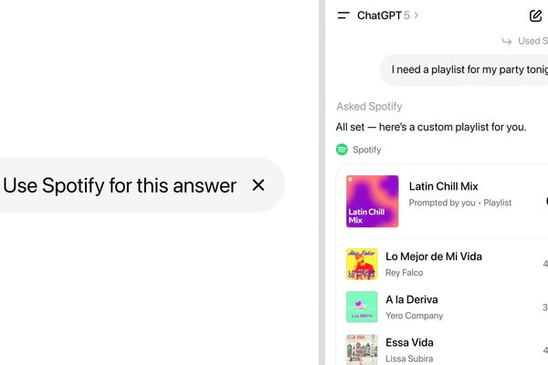 ChatGPT can now interact with multiple apps, including Spotify, Canva, and Figma