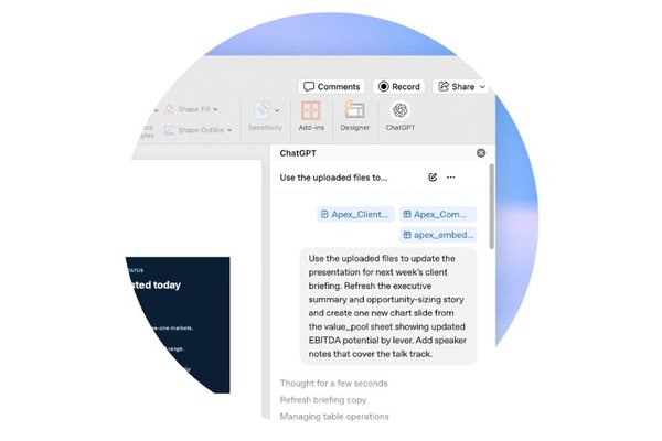 OpenAI Launches ChatGPT for PowerPoint Add-in in Beta