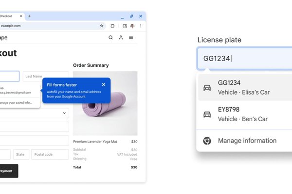 Chrome Autofill getting two-line design on Android, Google Wallet integration, more