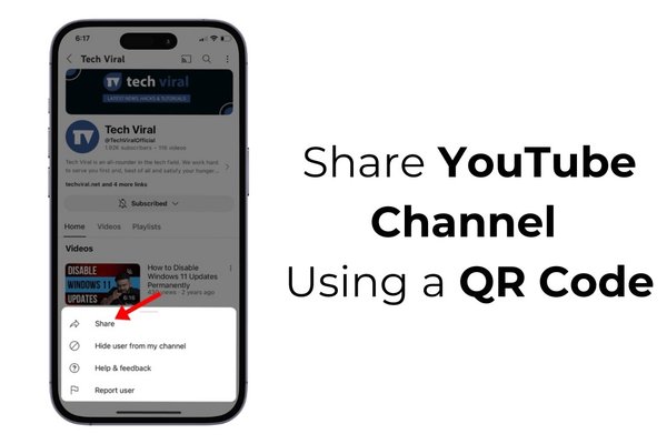 How to Share YouTube Channel Using a QR Code