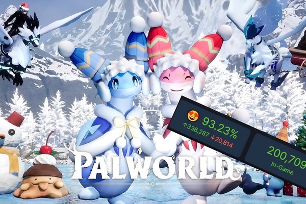 Palworld is riding high in the Steam charts once again hitting 200k concurrent players