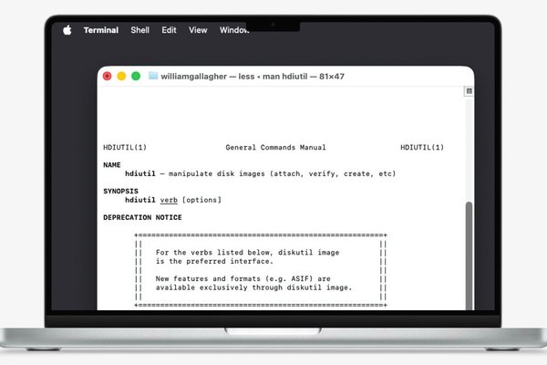 Handy disk image tool is getting removed from macOS