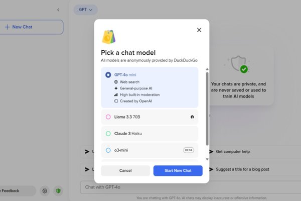 Duck.ai Introduces GPT-4o Mini with Integrated Web Search Functionality
