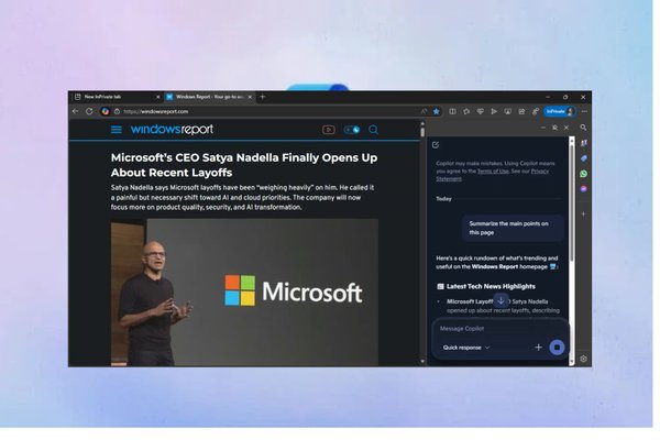 Microsoft Quietly tests Copilot in Edge InPrivate Browsing Mode