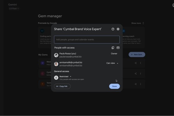  How to share your Gemini Gems custom AI experts with all your friends 