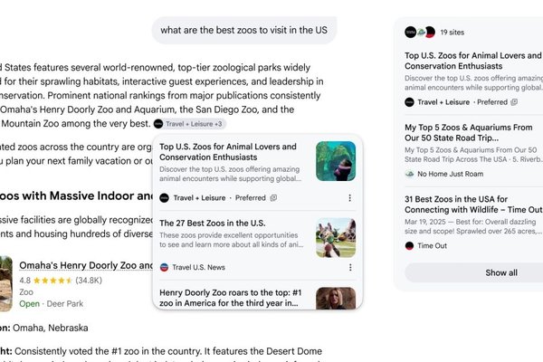 Google AI Mode and AI Overviews will highlight your Preferred Sources