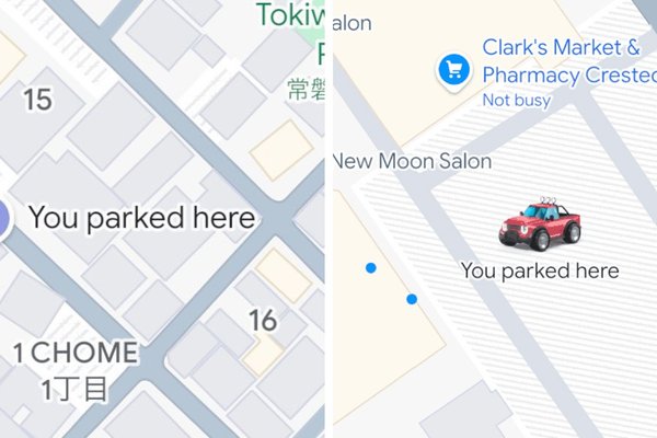 Google Maps parking location now automatically saves on iOS, adds custom icons