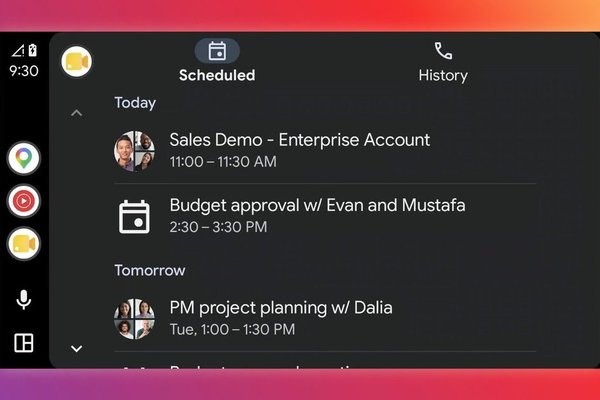 Google Meet finally lands on Android Auto, giving you one less excuse to skip a meeting
