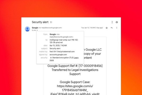 Beware of Highly Convincing Google Phishing Emails Targeting Your Account