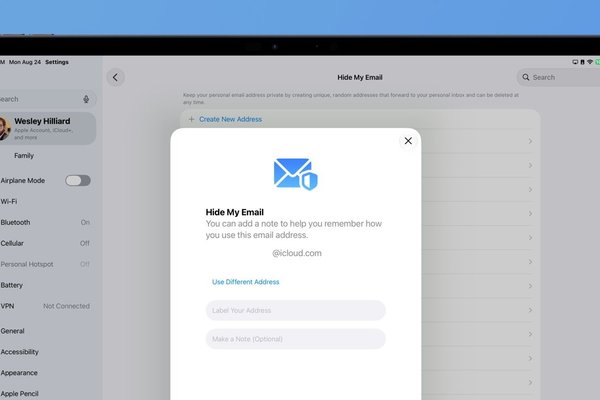 Hide My Email no longer changing domains, will keep iCloud.com