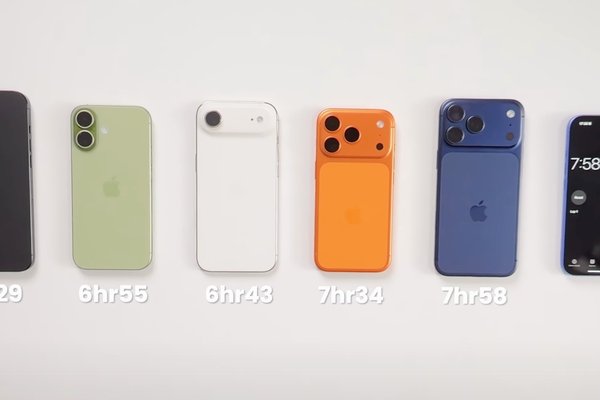 iPhone 17 battery life test shows strong results across the lineup