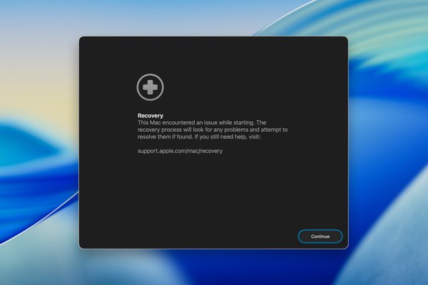 macOS Tahoe Features a New Recovery Assistant