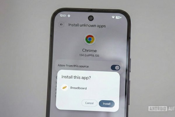 Sideloading apps on Android 16 QPR2 has a much nicer-looking UI
