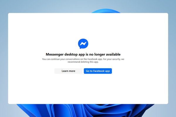 Facebook Officially Shuts Down Messenger Desktop Apps for Windows and Mac