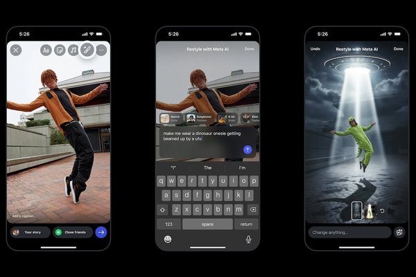 Instagram users can now use Meta AI editing tools directly in IG Stories