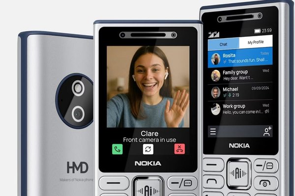 HMD just launched four dumb phones with a Nokia badge and an AI button